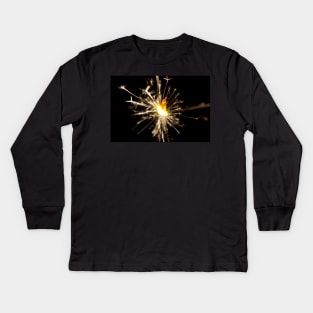 Sparkler in the dark Kids Long Sleeve T-Shirt